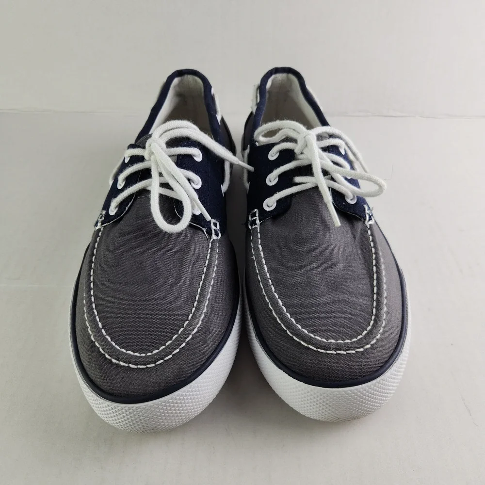 Polo Ralph Lauren Franz Sneakers Mens 11.5D Gray Canvas Canvas Lace Up Low Top‎